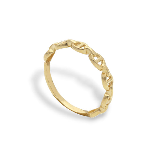 Anello Anello in oro fedina minimal maglia geometrica - Gioielli Pavan