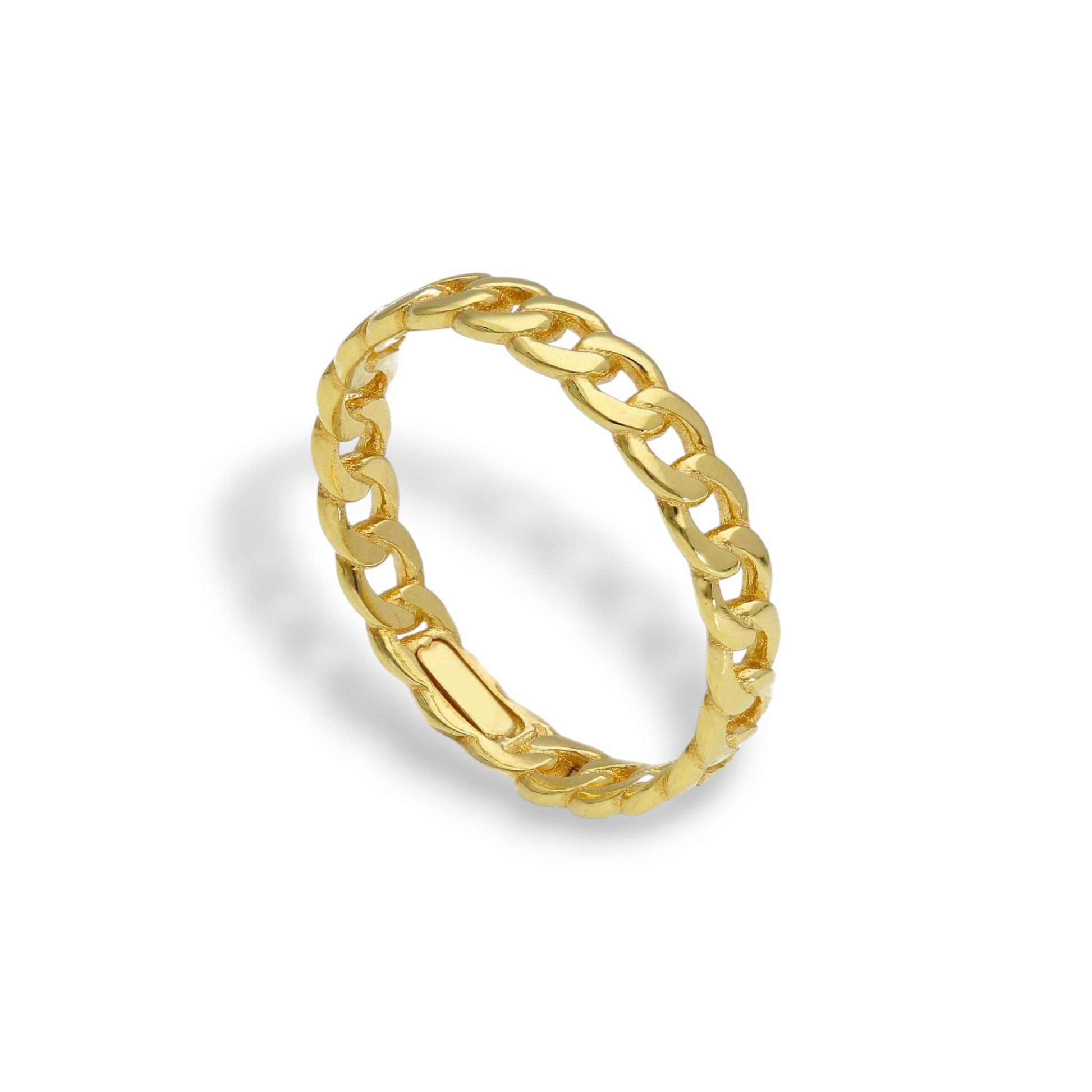 Anello Anello in oro fedina minimal maglia geometrica - Gioielli Pavan