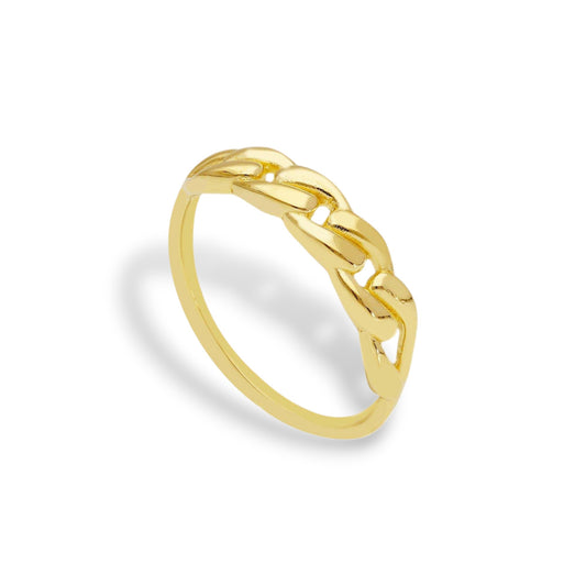 Anello Anello in oro fedina minimal maglia geometrica - Gioielli Pavan