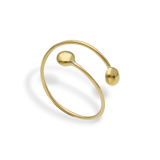 Anello Anello in oro minimal con elementi tondi - Gioielli Pavan