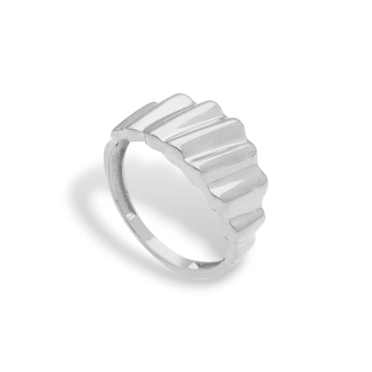 Anello Anello in oro fascia design geometrico - Gioielli Pavan