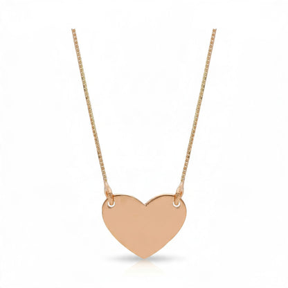 Girocollo in oro rosa 9 kt con cuore - Gioielli Pavan