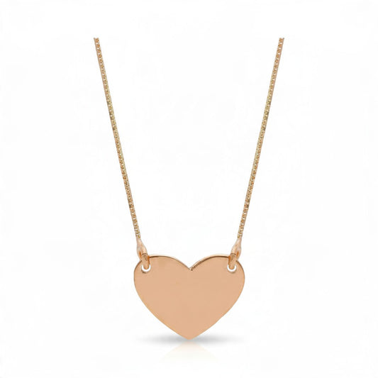 Girocollo in oro rosa 9 kt con cuore - Gioielli Pavan