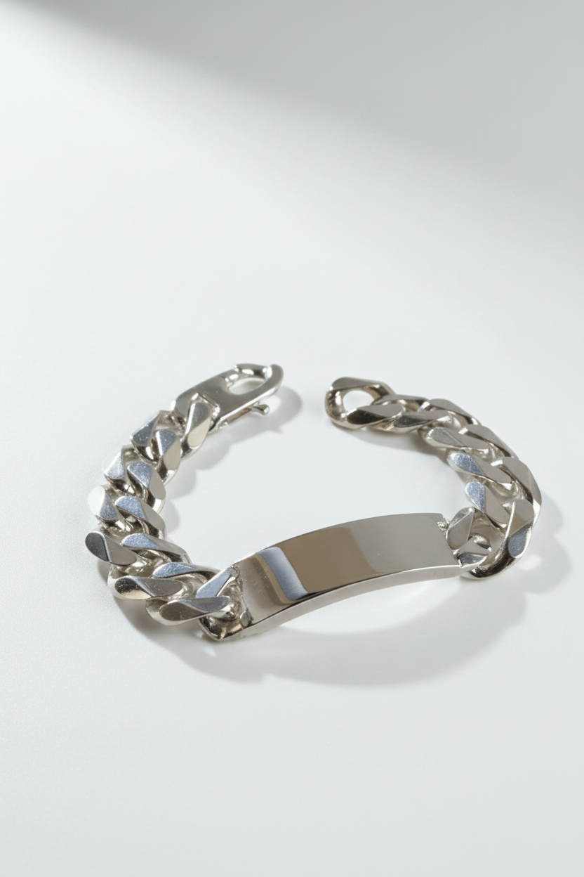 bracciale-argento-925-massiccio-maglia-cubana-artigianale Gioielli Pavan Monza centro e Sovico