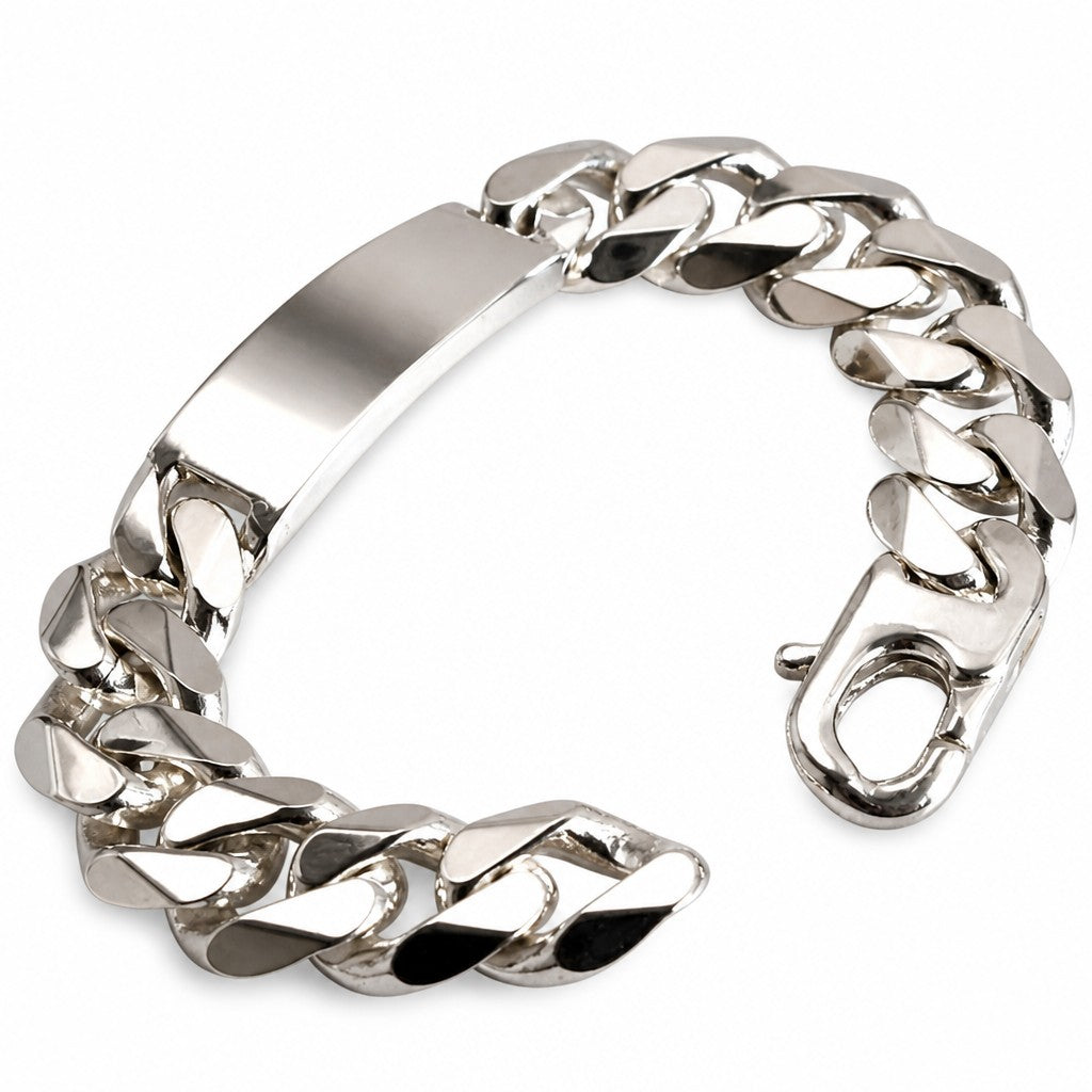 bracciale-argento-925-massiccio-maglia-cubana-artigianale Gioielli Pavan Monza centro e Sovico
