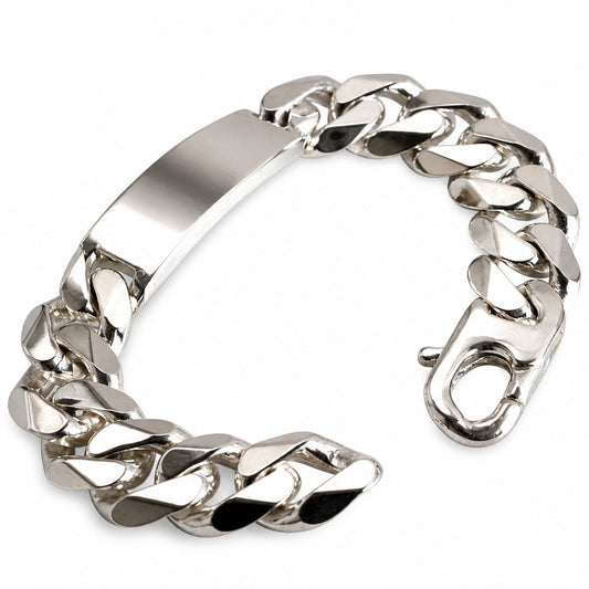 Bracciale Bracciale in Argento 925 Massiccio | Maglia Cubana - Gioielli Pavan