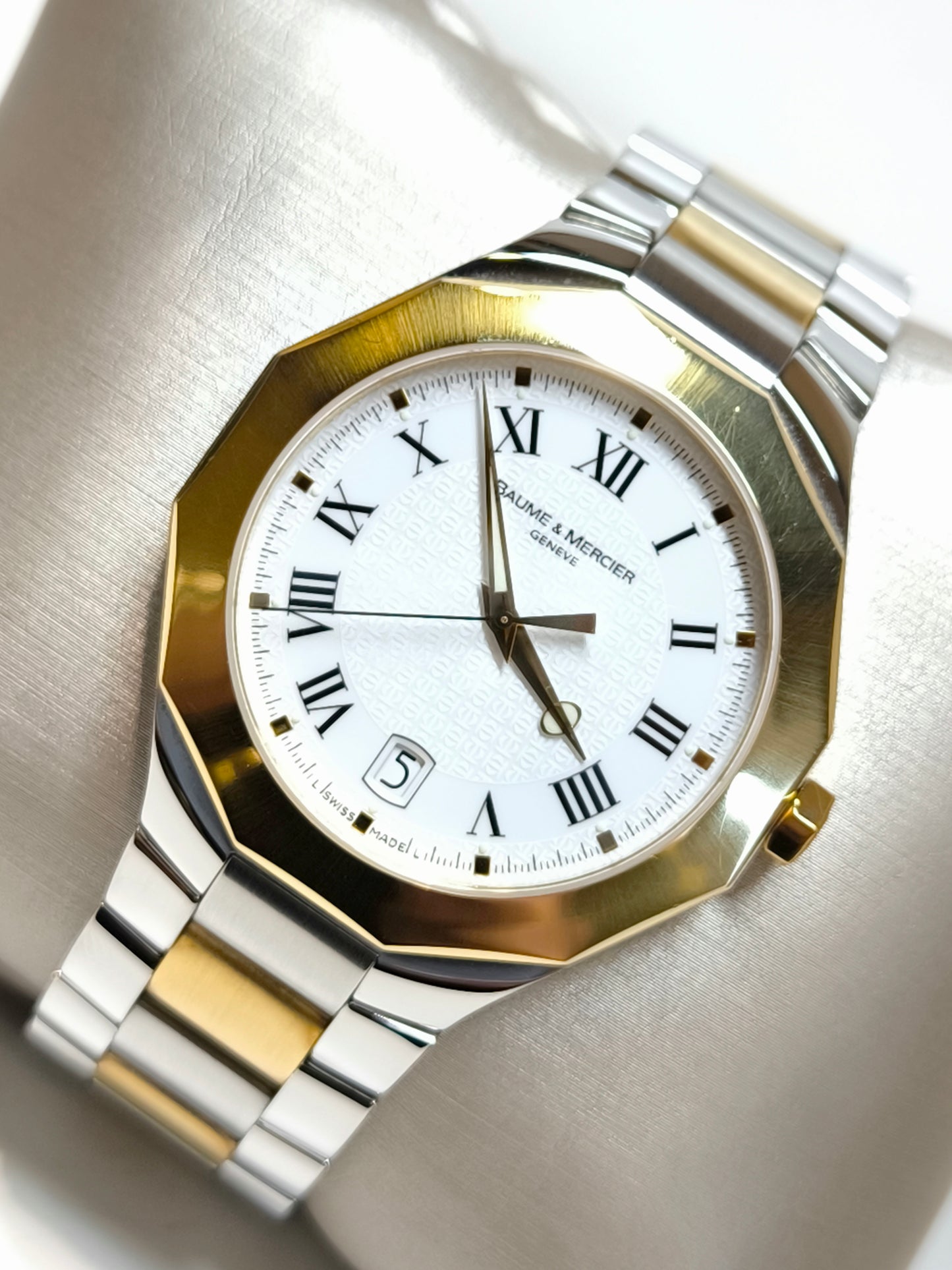 Baume &amp; Mercier Riviera steel and gold