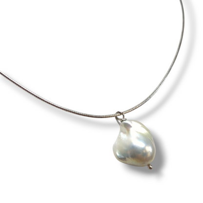 Girocollo Girocollo in argento con perla scaramazza - Gioielli Pavan