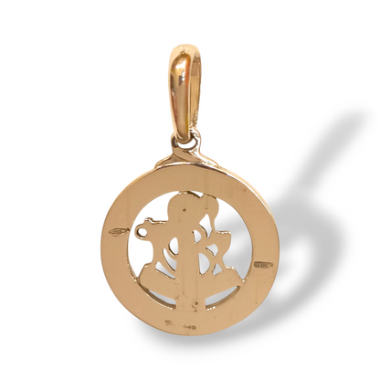 Ciondoli e pendenti Ciondolo in oro a forma di Compasso nautico con diamanti e smalto a fuoco - Gioielli Pavan