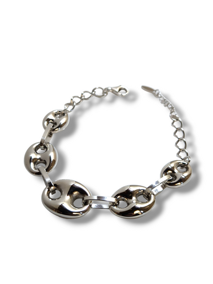 Bracciale Bracciale in argento dorato giallo o bianco a maglia marina - Gioielli Pavan