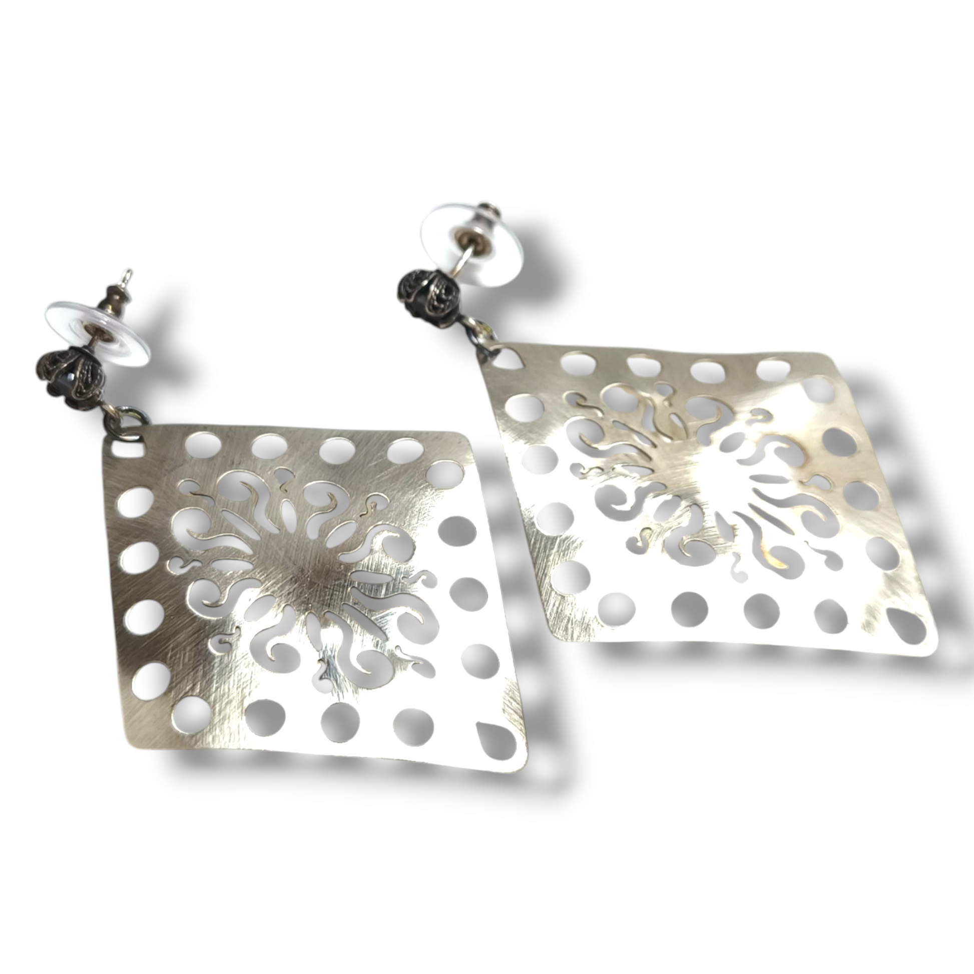 Orecchini Orecchini in argento pendenti traforati - Gioielli Pavan