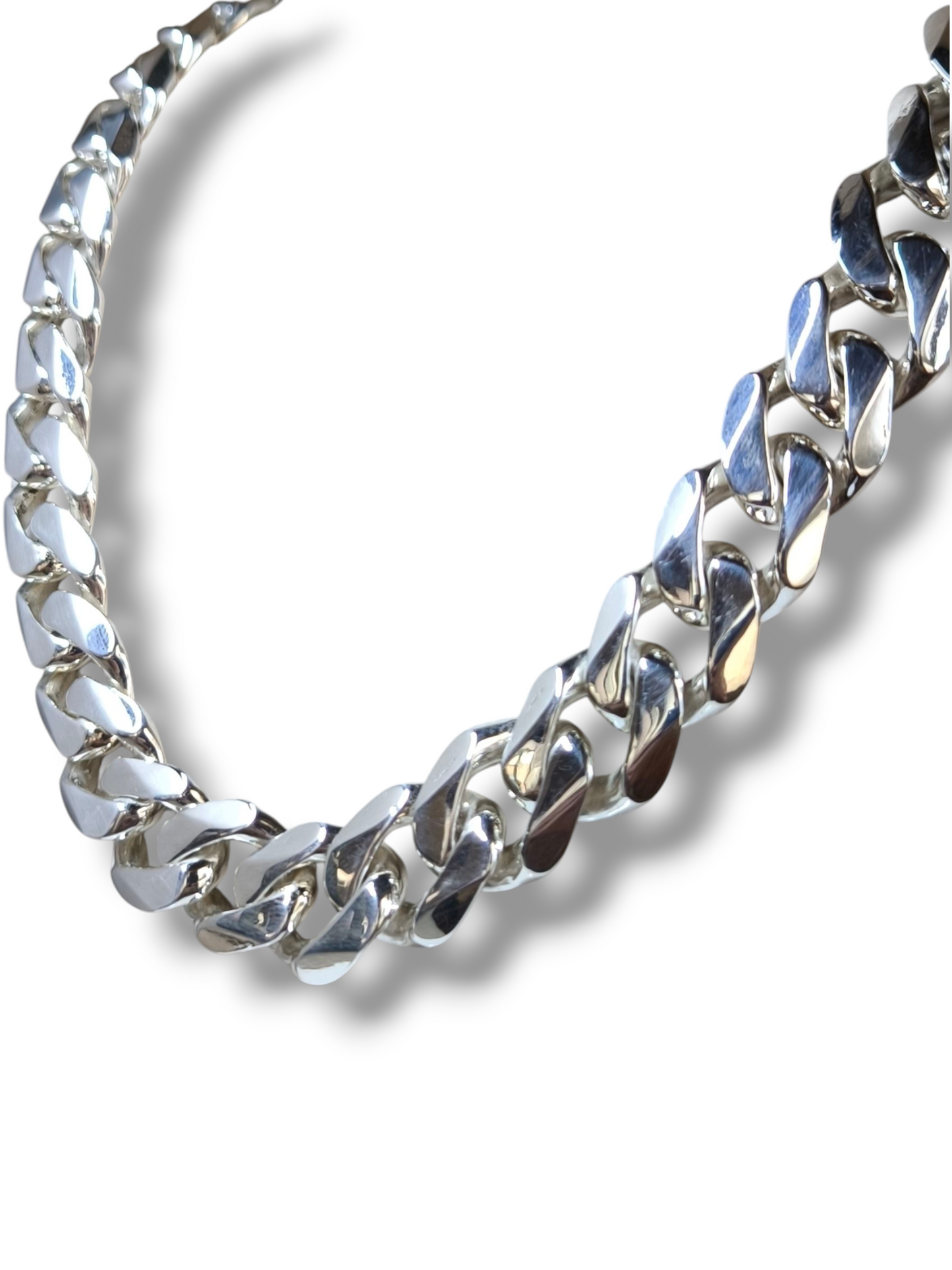 Girocollo Collana in argento 925 massiccia sezione 1,5 cm realizzata a mano - Gioielli Pavan