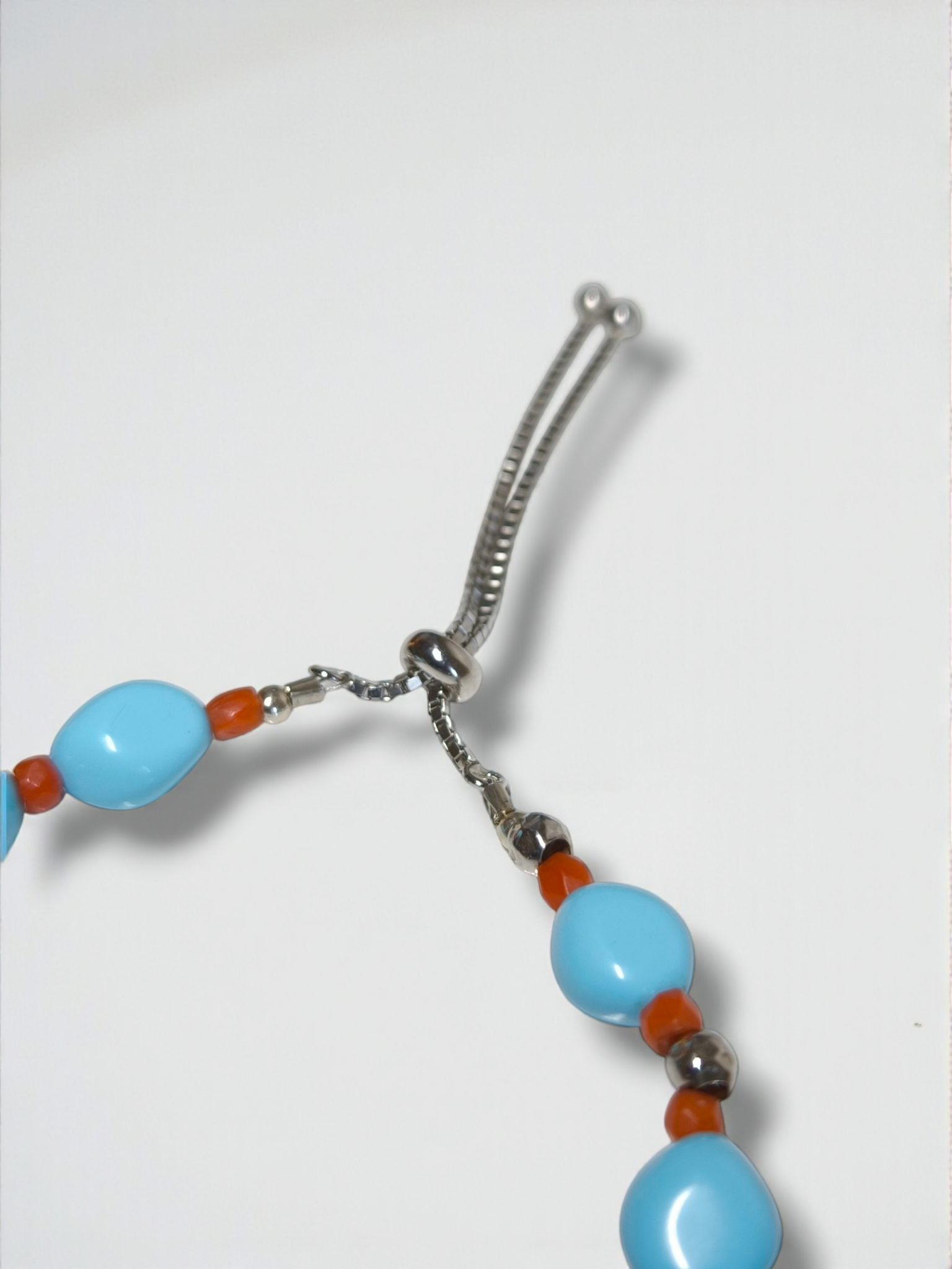 Bracciale Braccialetto in argento con turchese e corallo - Gioielli Pavan