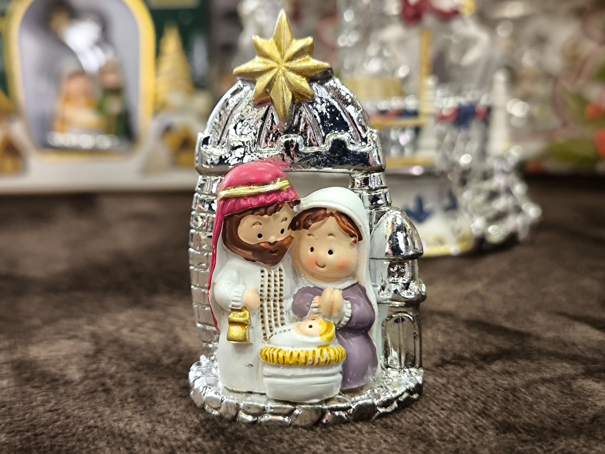 natale Presepe argentato colorato - Gioielli Pavan