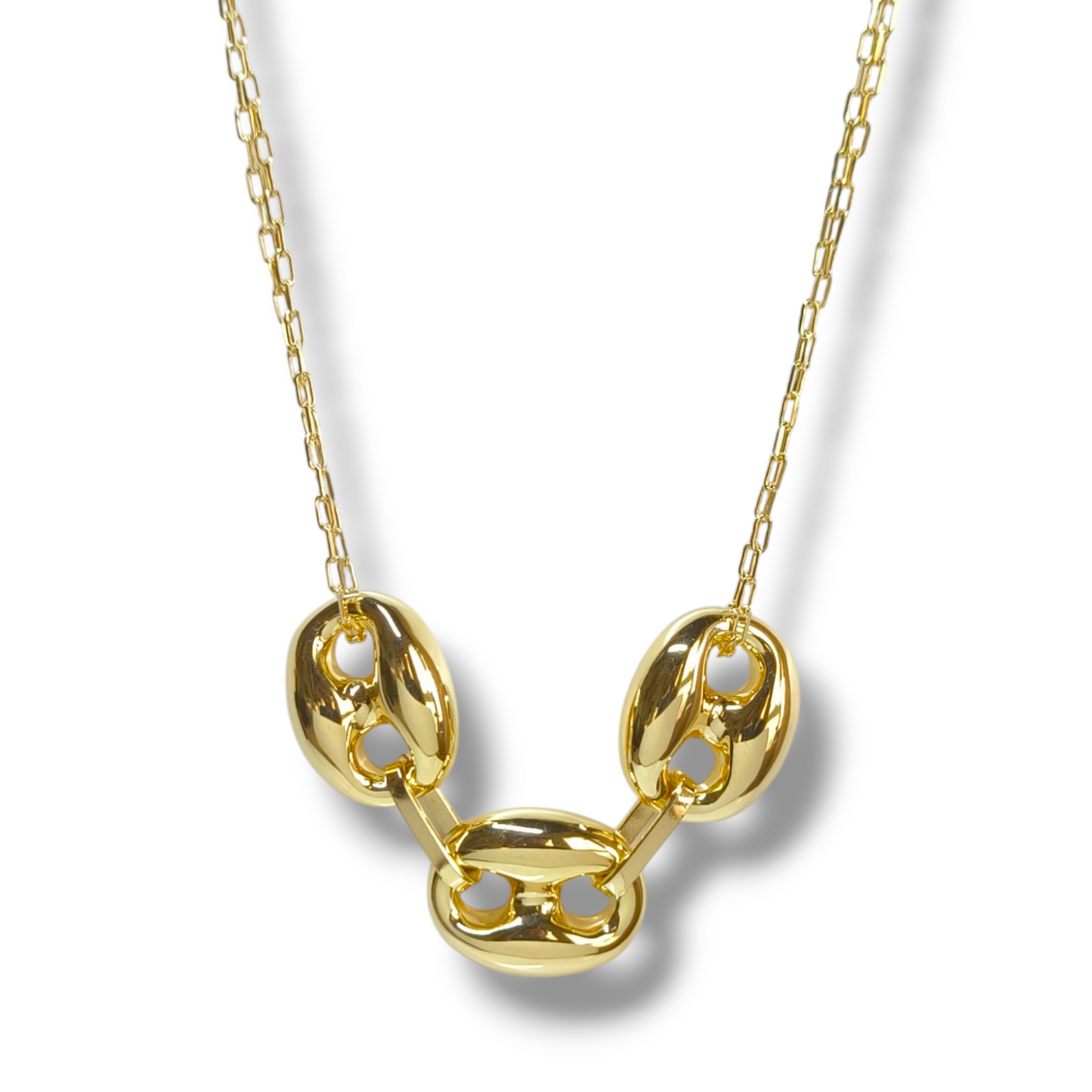 Collane Girocollo in argento dorato maglia marina - Gioielli Pavan