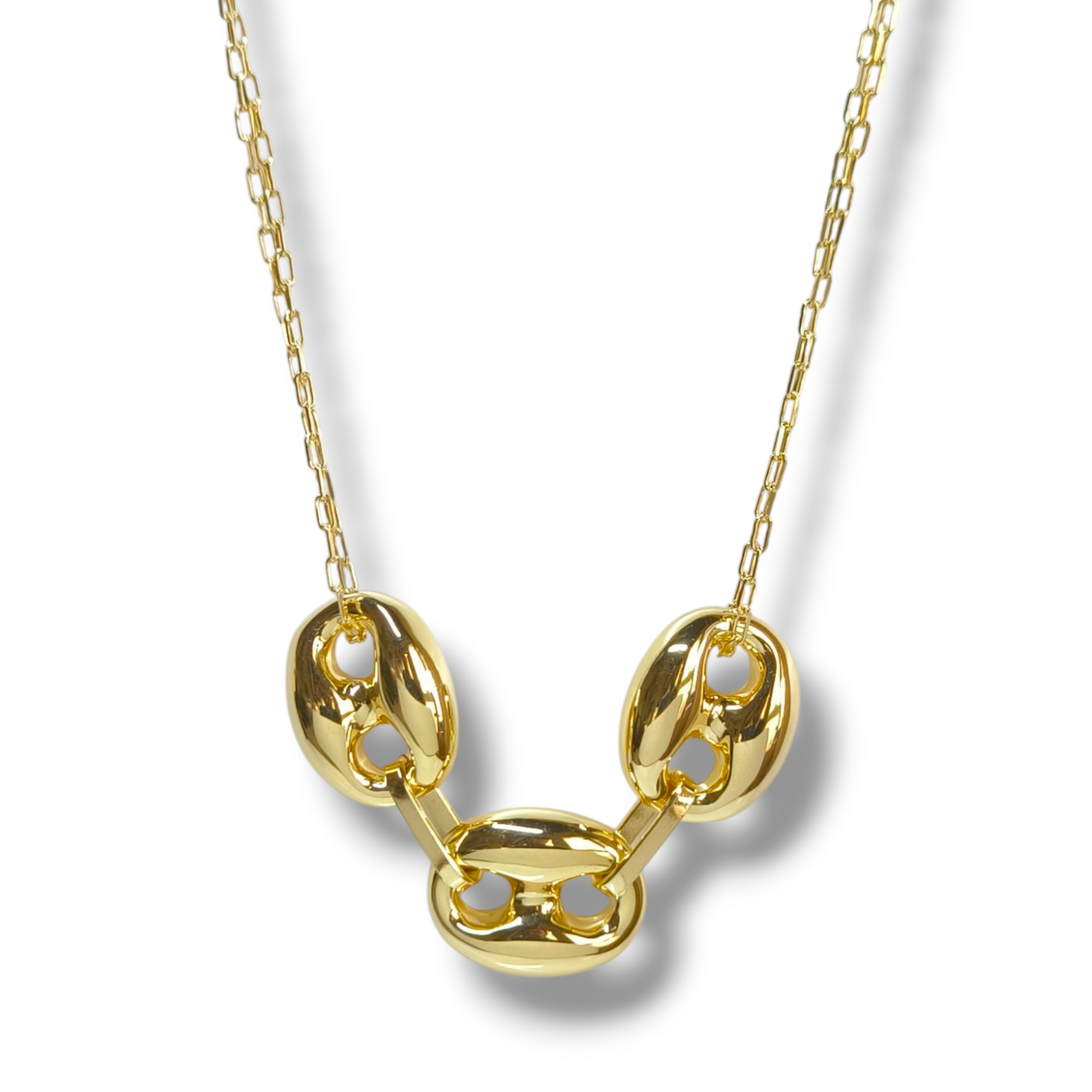 Collane Girocollo in argento dorato maglia marina - Gioielli Pavan