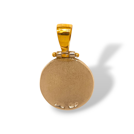 Ciondoli e pendenti Ciondolo in oro e argento a forma di Rosa dei venti smaltata a fuoco - Gioielli Pavan