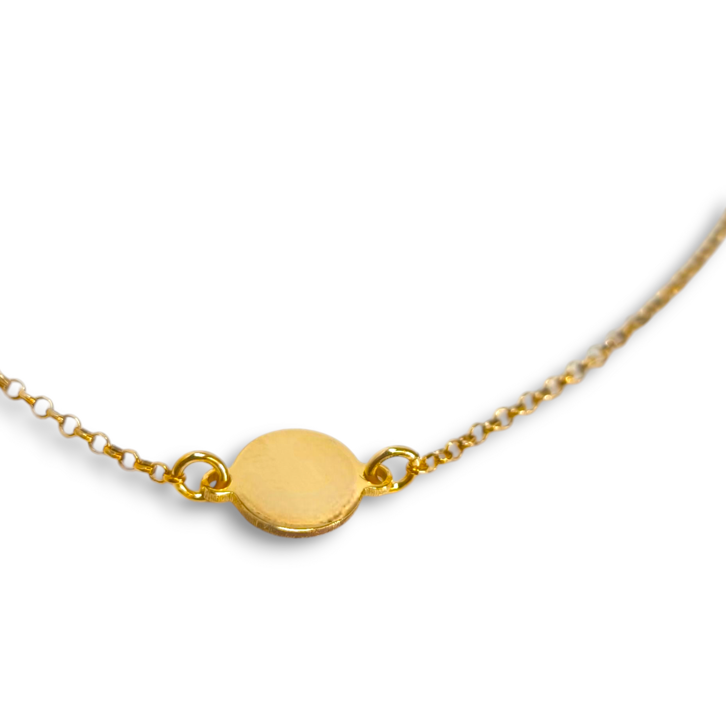 Bracciale Braccialetto in argento dorato giallo con tondino centrale - Gioielli Pavan