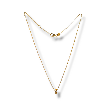 Girocollo Girocollo argento dorato giallo con elemento centrale con zirconie - Gioielli Pavan