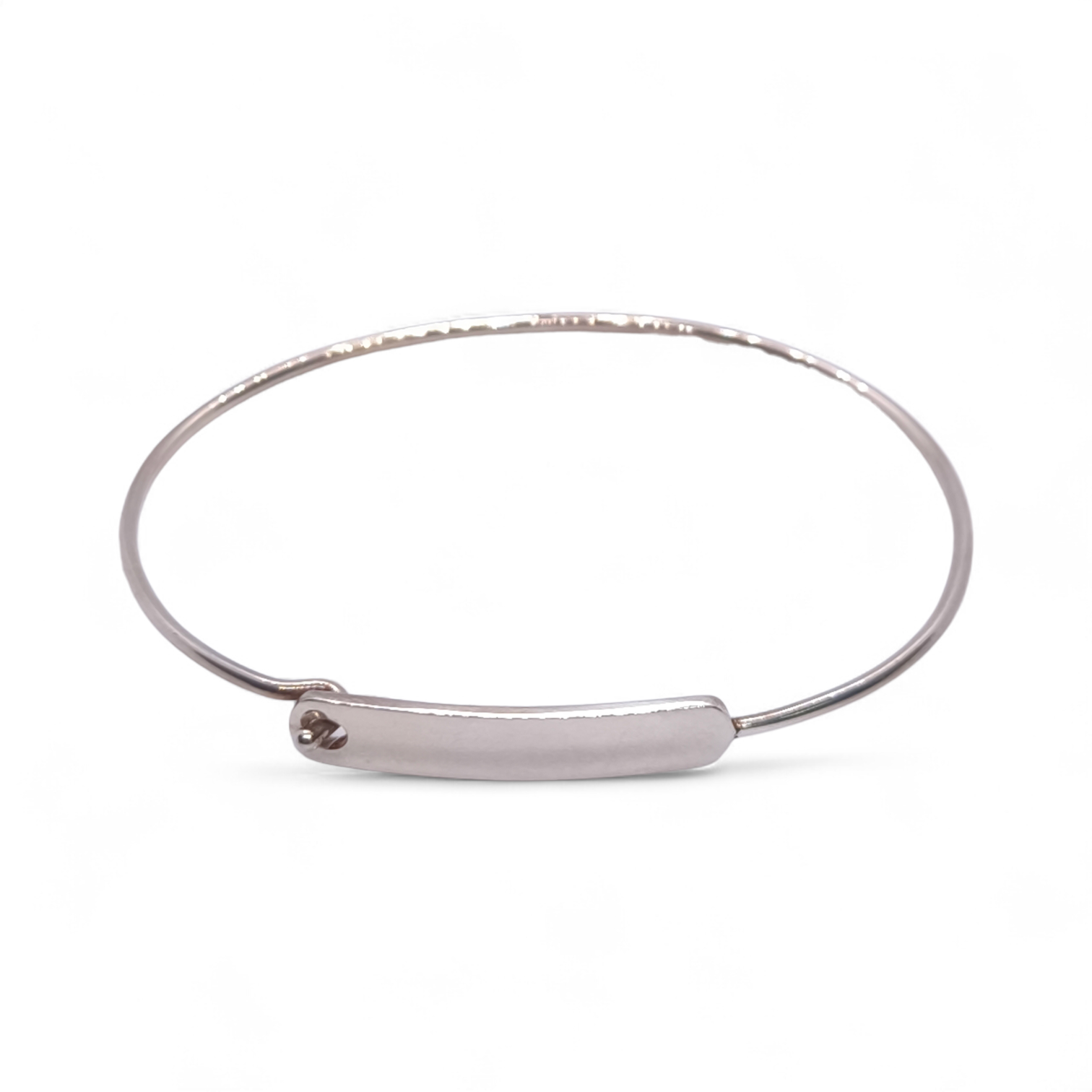 Bracciale Bracciale Rigido Argento 925 con Targa Incidibile - Gioielli Pavan