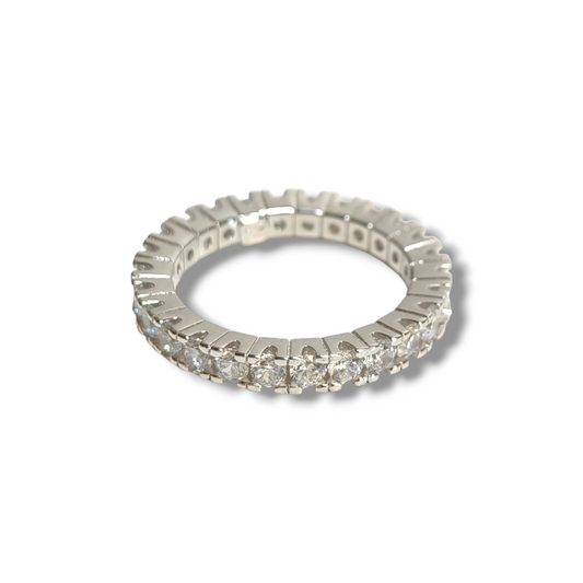 Anello Anello in argento eternity con zirconi - Gioielli Pavan
