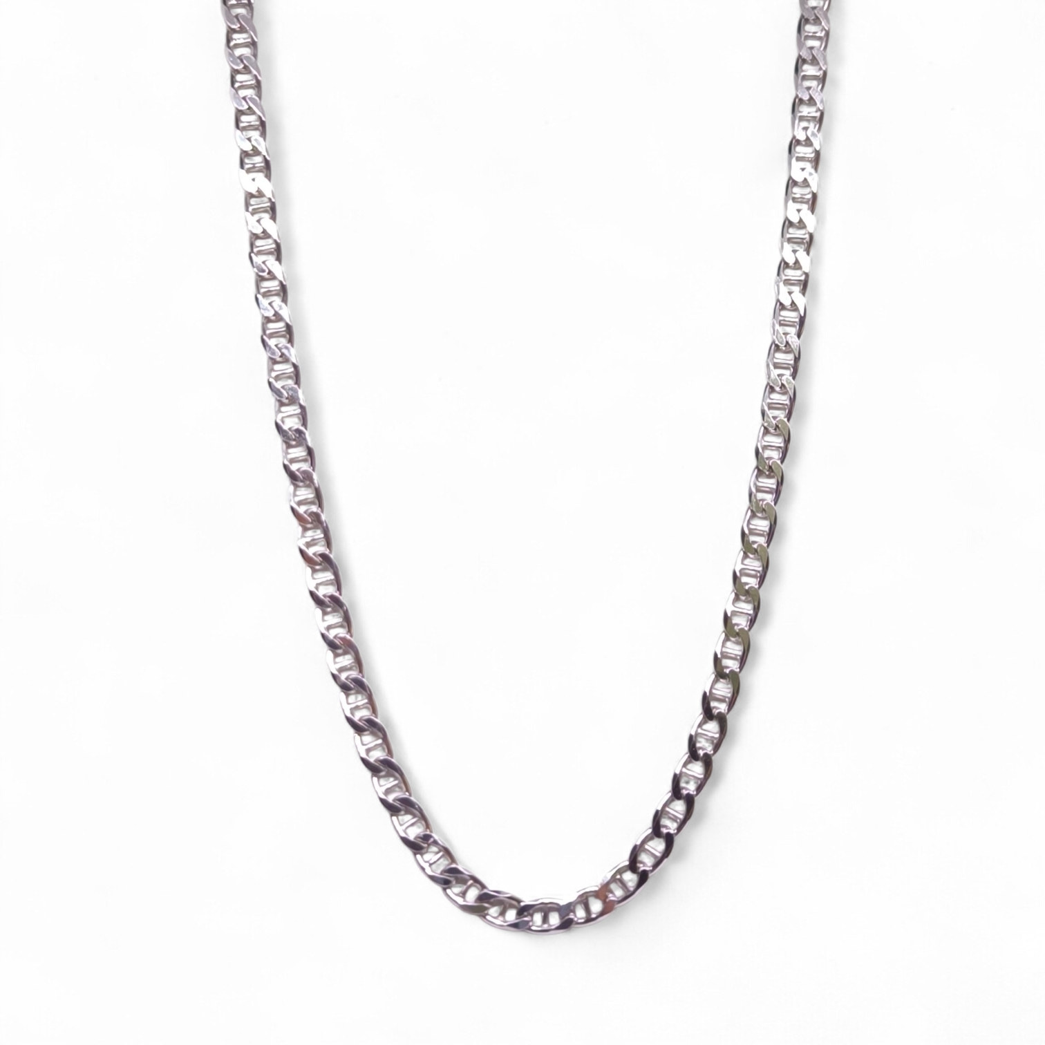 Catene Catena a Girocollo in Argento 925 – Maglia Traversino 60 cm - Gioielli Pavan