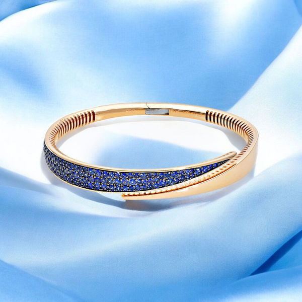 Bracciale Bracciale in oro con pavè di zaffiri 2,01ct - Gioielli Pavan