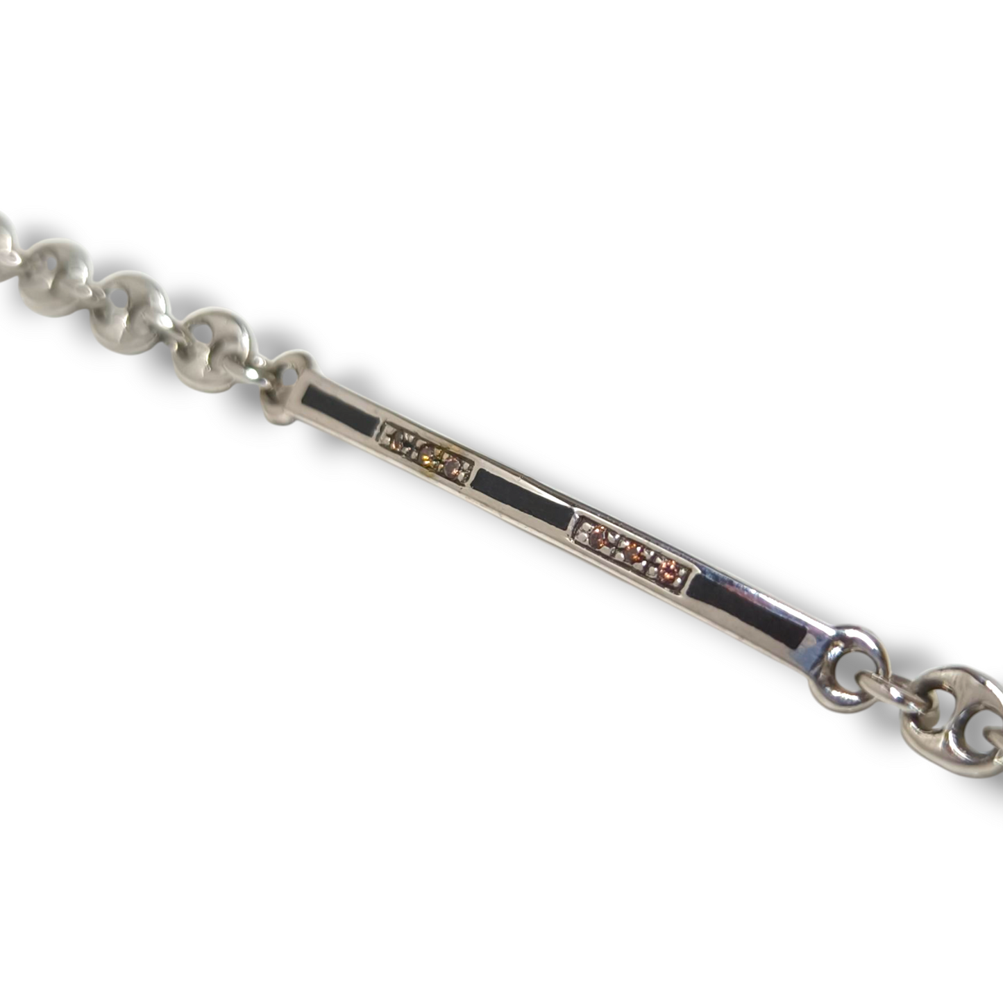 Bracciale Bracciale in argento con diamanti brown e smalto - Gioielli Pavan