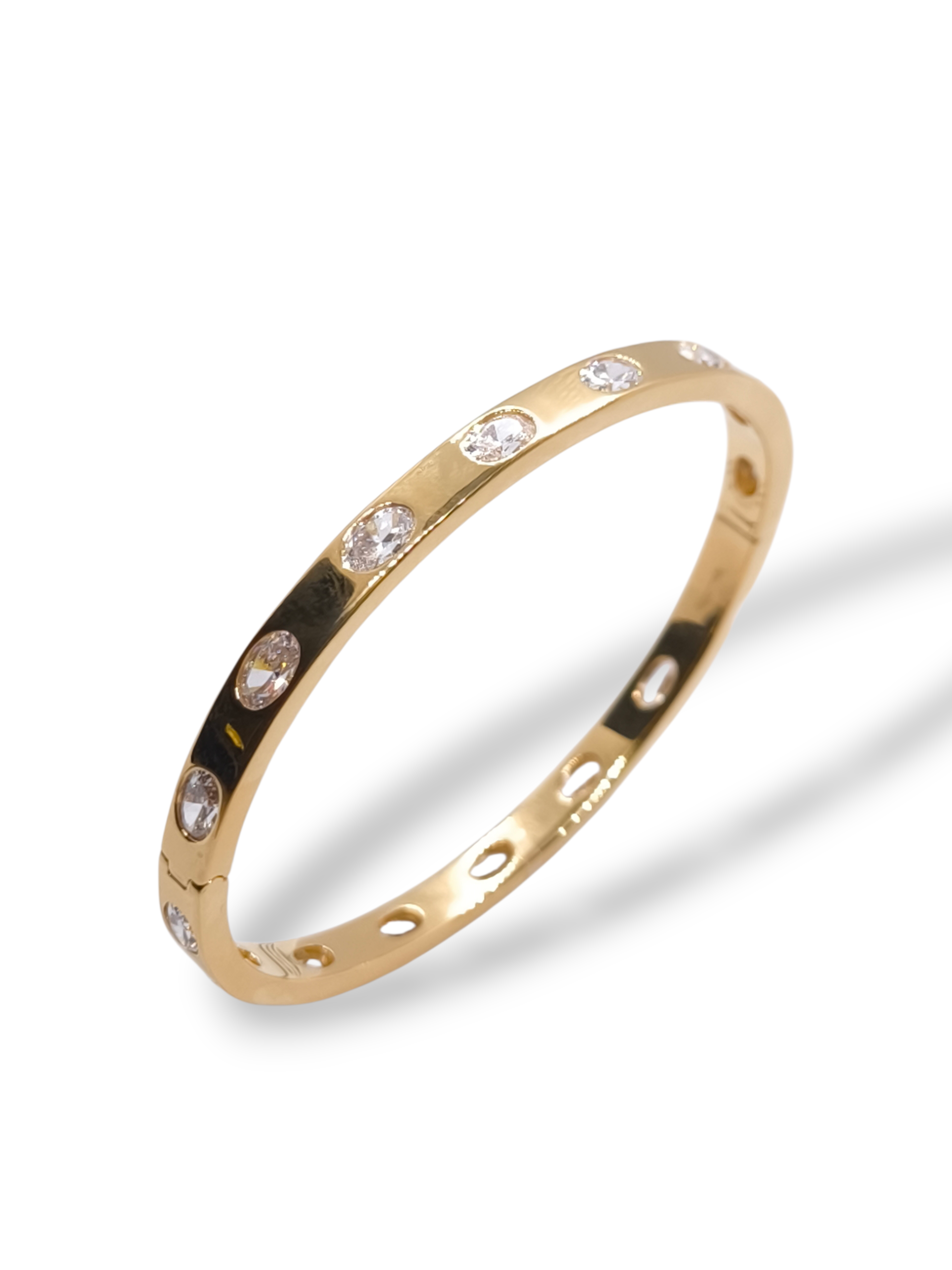 Bracciale Bracciale in Argento 925 giallo con Zirconi Incolori - Gioielli Pavan