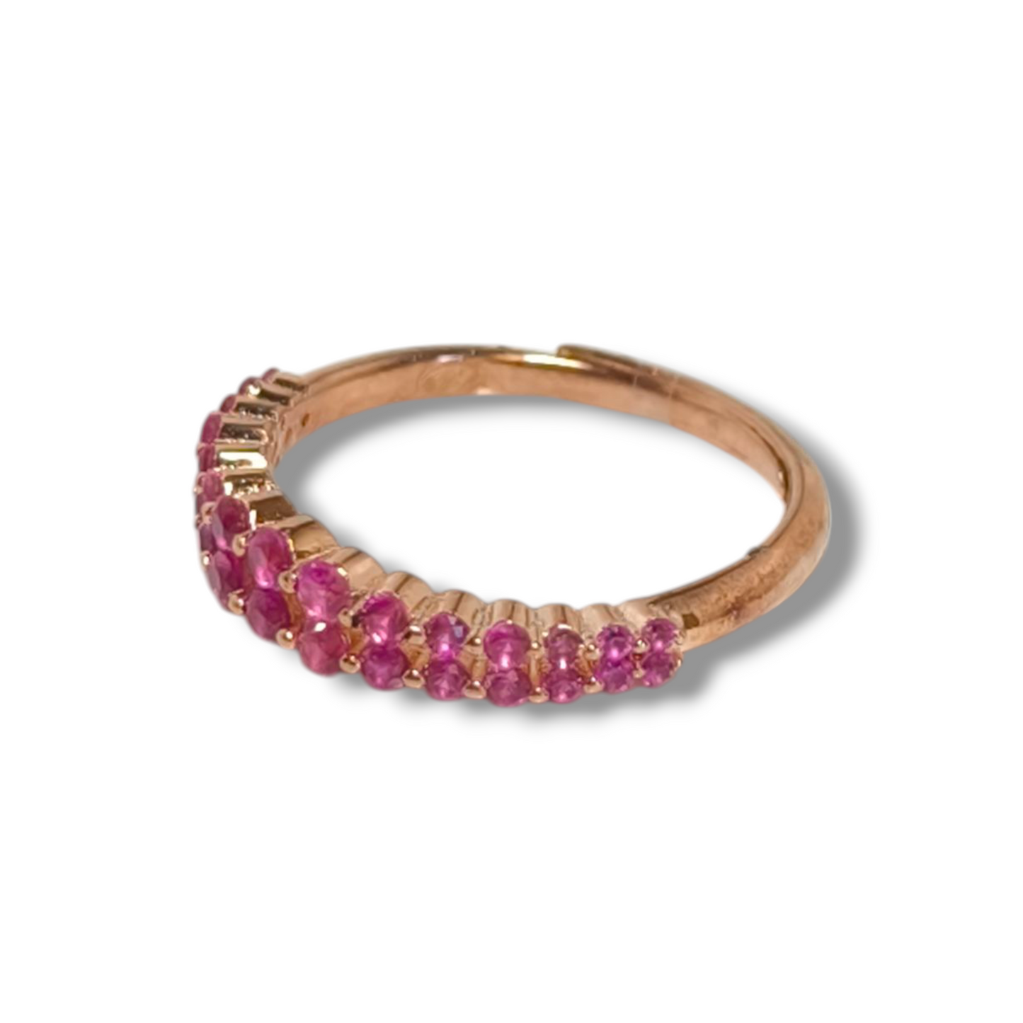 Anello Anello in argento mezza fede con zirconi - Gioielli Pavan