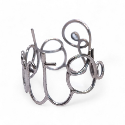 Bracciale Bracciale Nome Roberta in Argento 925 con Acquamarina - Gioielli Pavan