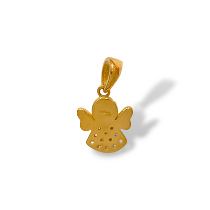 Ciondoli e pendenti Ciondolo in oro Angioletto con pavé di zirconi - Gioielli Pavan