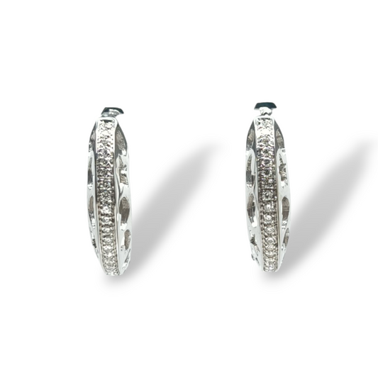 Orecchini Orecchini in oro con diamanti 0,30ct e trafori fantasia - Gioielli Pavan