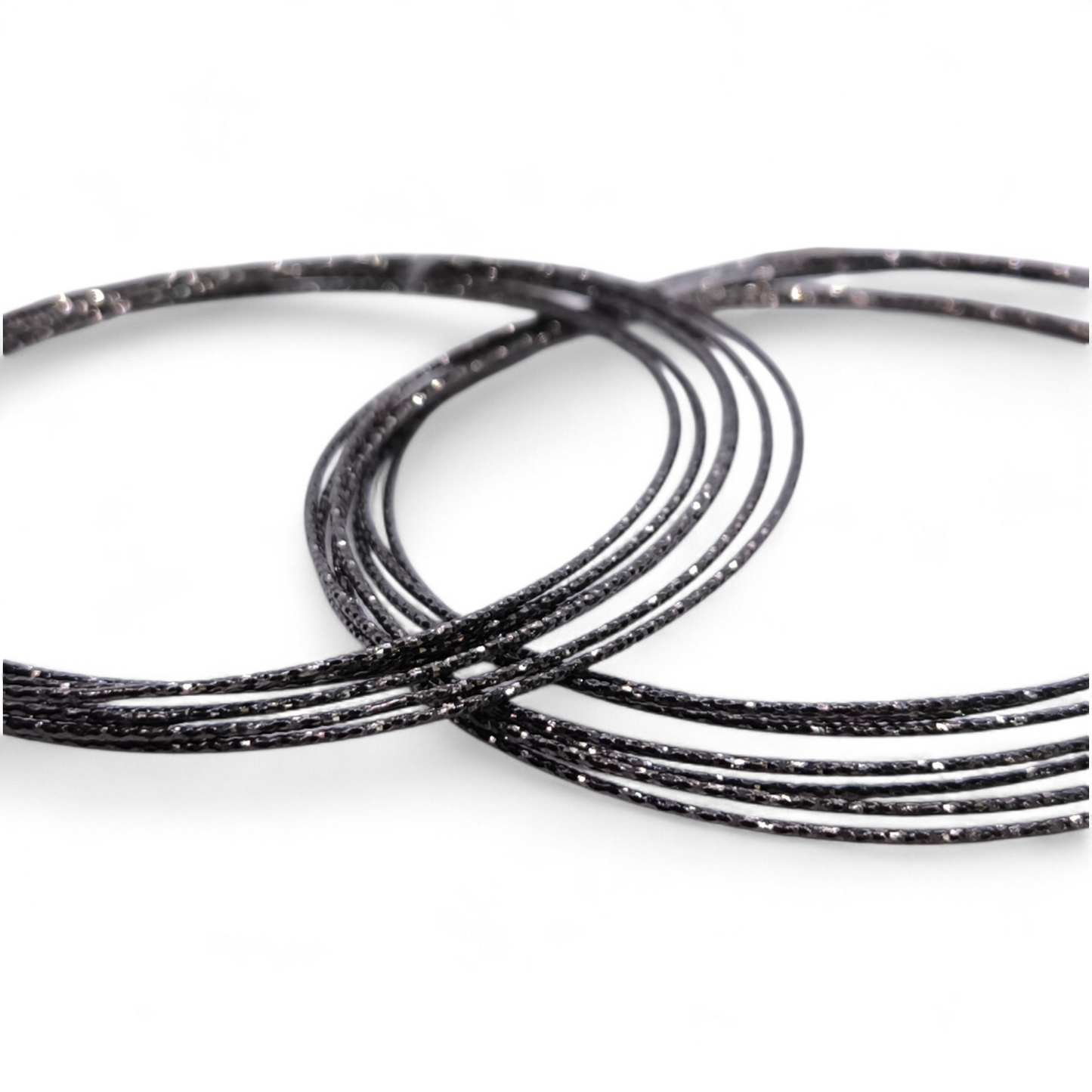 Bracciale Bracciale rigido in argento 925 brunito multifilo diamantato - Gioielli Pavan