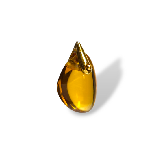 Ciondoli e pendenti Ciondolo oro giallo con quarzo madera - Gioielli Pavan