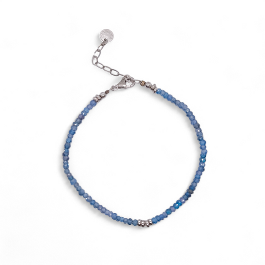 Bracciale Bracciale Argento 925 con Zirconi Blu Sfaccettati - Gioielli Pavan