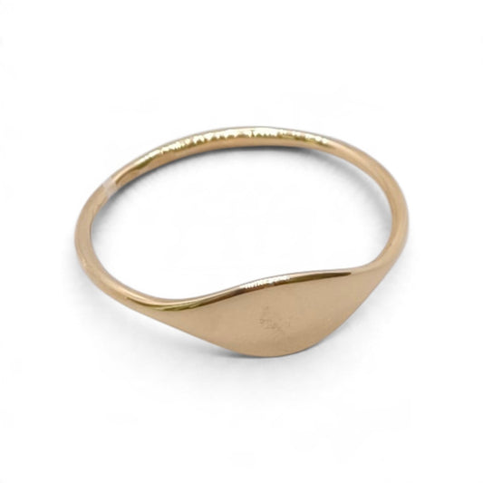 Fedina con onda centrale in oro giallo 18 kt - Gioielli Pavan