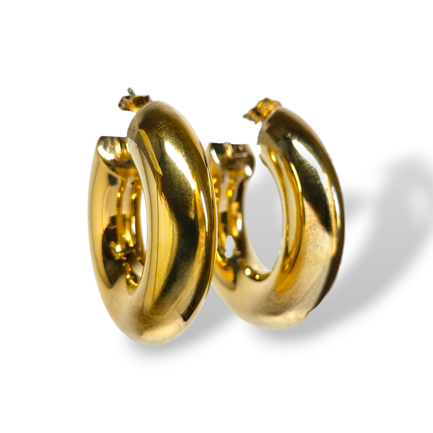 Orecchini Orecchini in argento tondi canna vuota grande diam. 2 cm - Gioielli Pavan