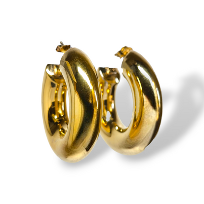 Orecchini Orecchini in argento tondi canna vuota grande diam. 2 cm - Gioielli Pavan