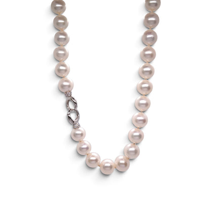 Collana di perle d’acqua dolce 11,5–12 mm in argento 925