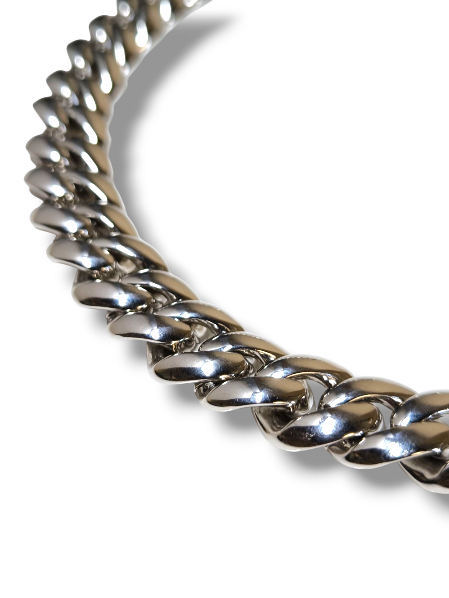 Girocollo Collana in argento 925 massiccia maglia groumette sezione 1,4 cm - Gioielli Pavan