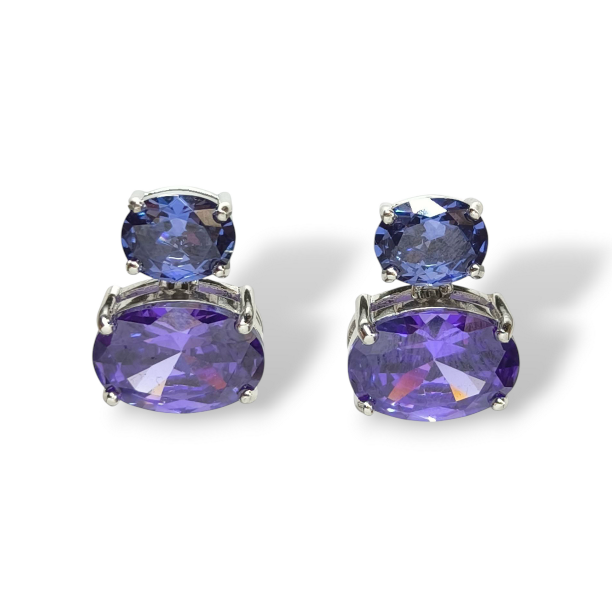 Orecchini Orecchini in argento con zirconi viola e blu - Gioielli Pavan