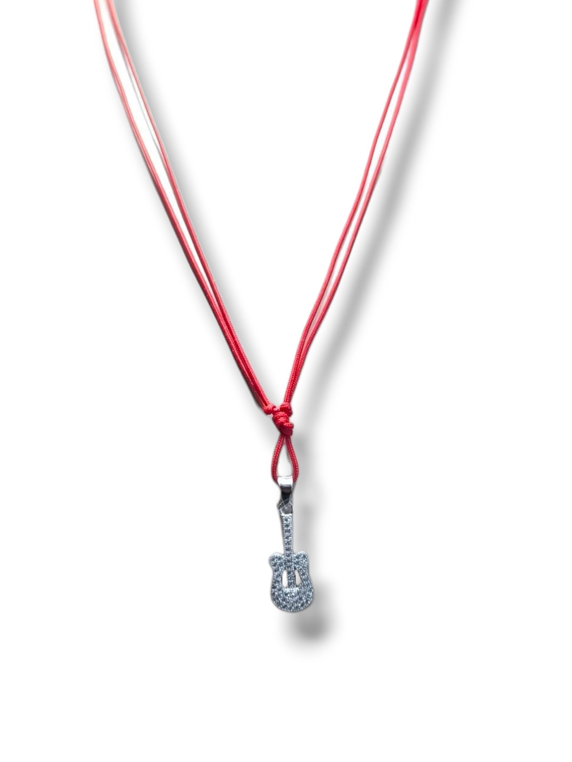 Ciondoli e pendenti Ciondolo in argento Chitarra con pavè di zirconi - Gioielli Pavan