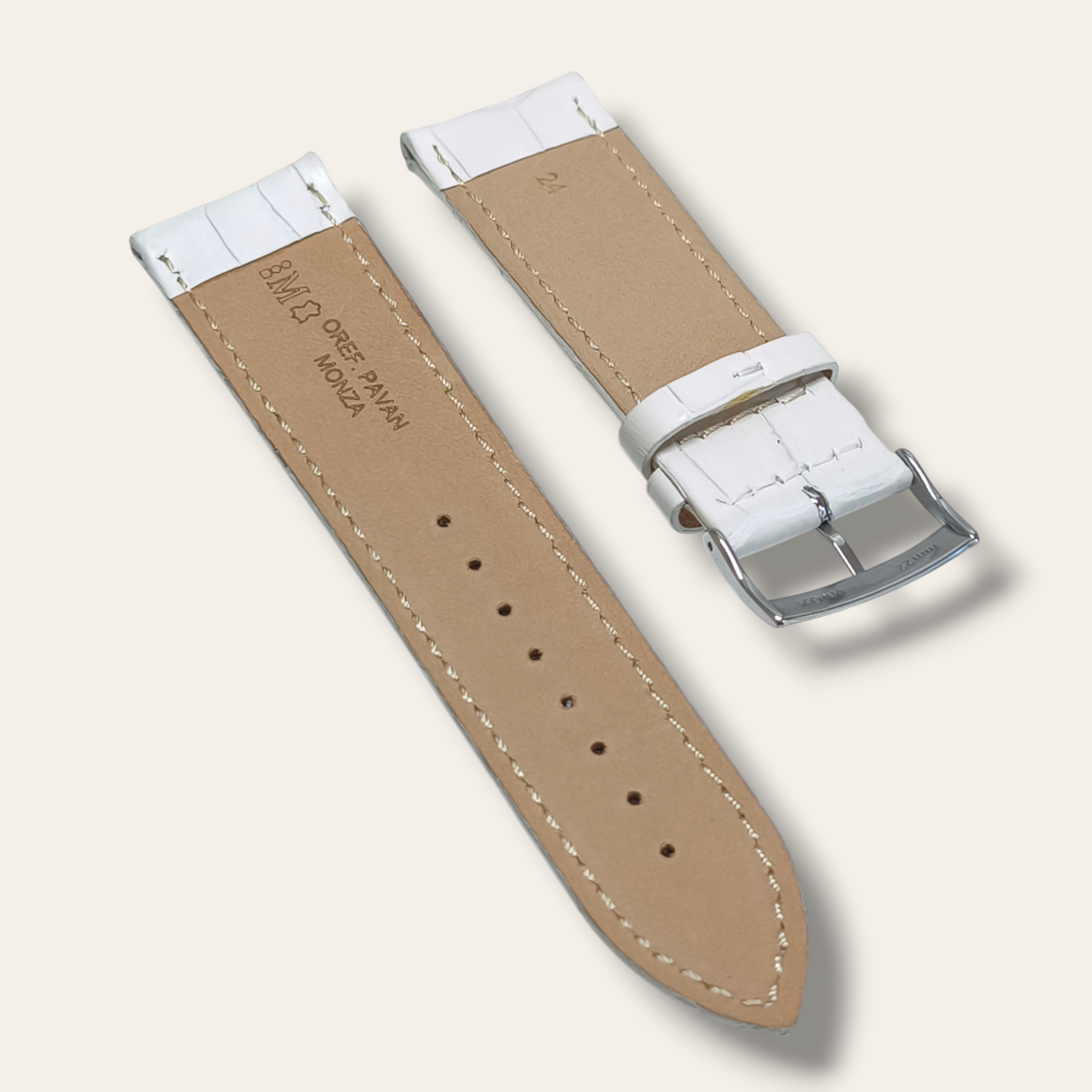 Cinturino Cinturino Ansa 24 mm Pelle stampa cocco. opaca - Gioielli Pavan