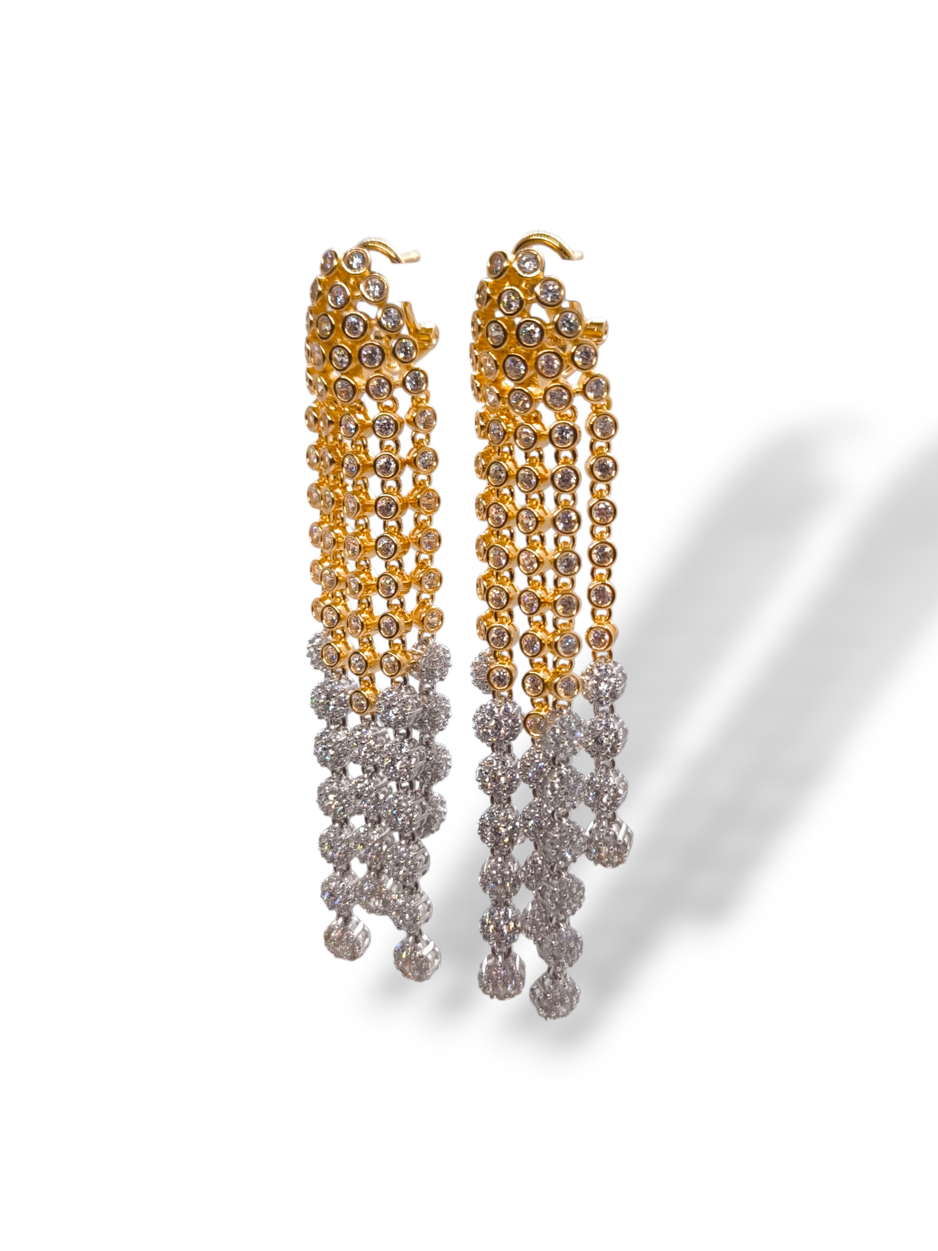 Orecchini Orecchini cascata di zirconi bicolore in argento 925 - Gioielli Pavan