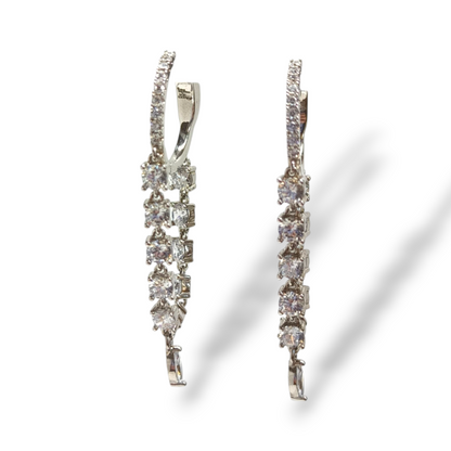 Orecchini Orecchini in argento pendenti con zirconi - Gioielli Pavan