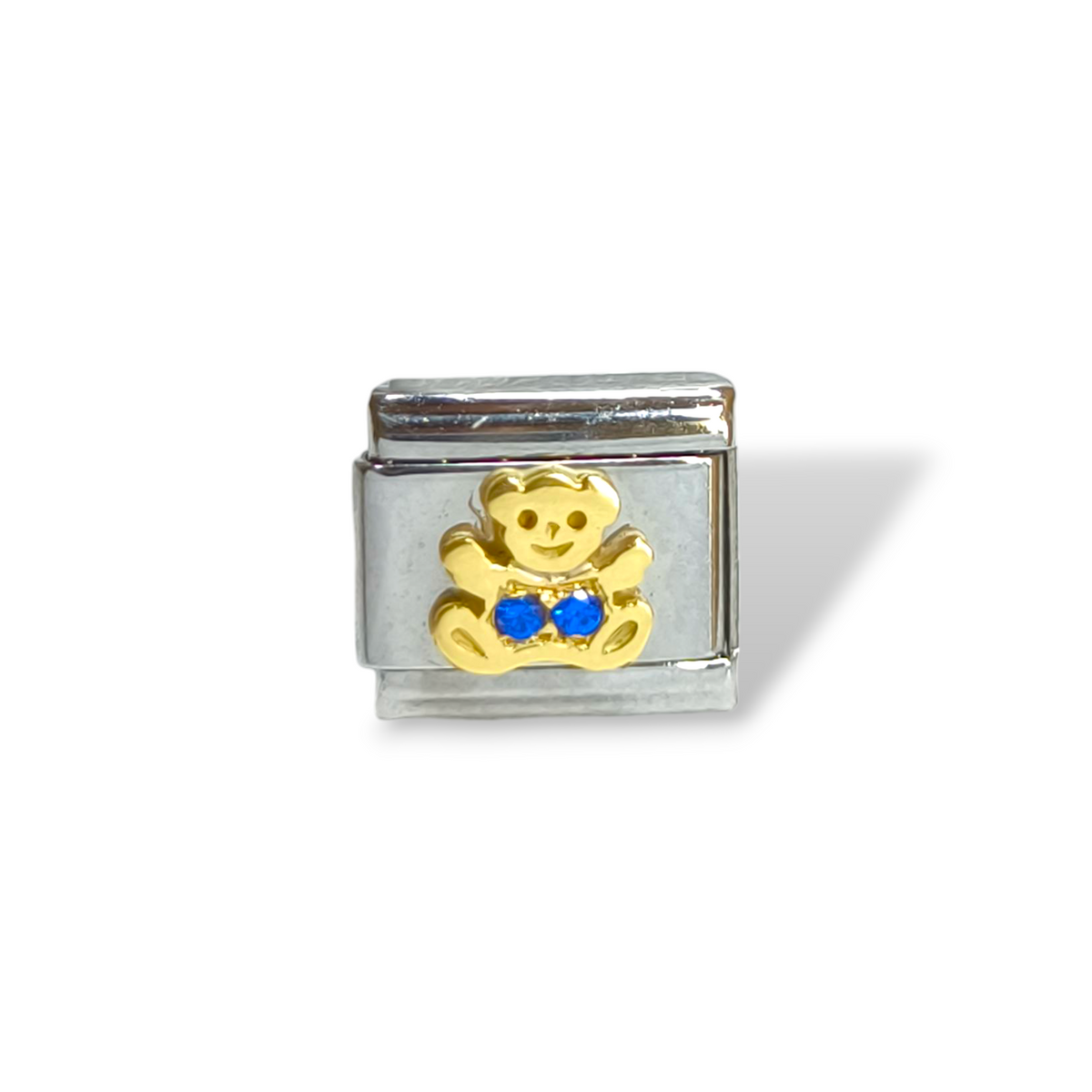 NominatioN - Link Orsetto con zirconi a pavé su base in oro - Gioielli Pavan