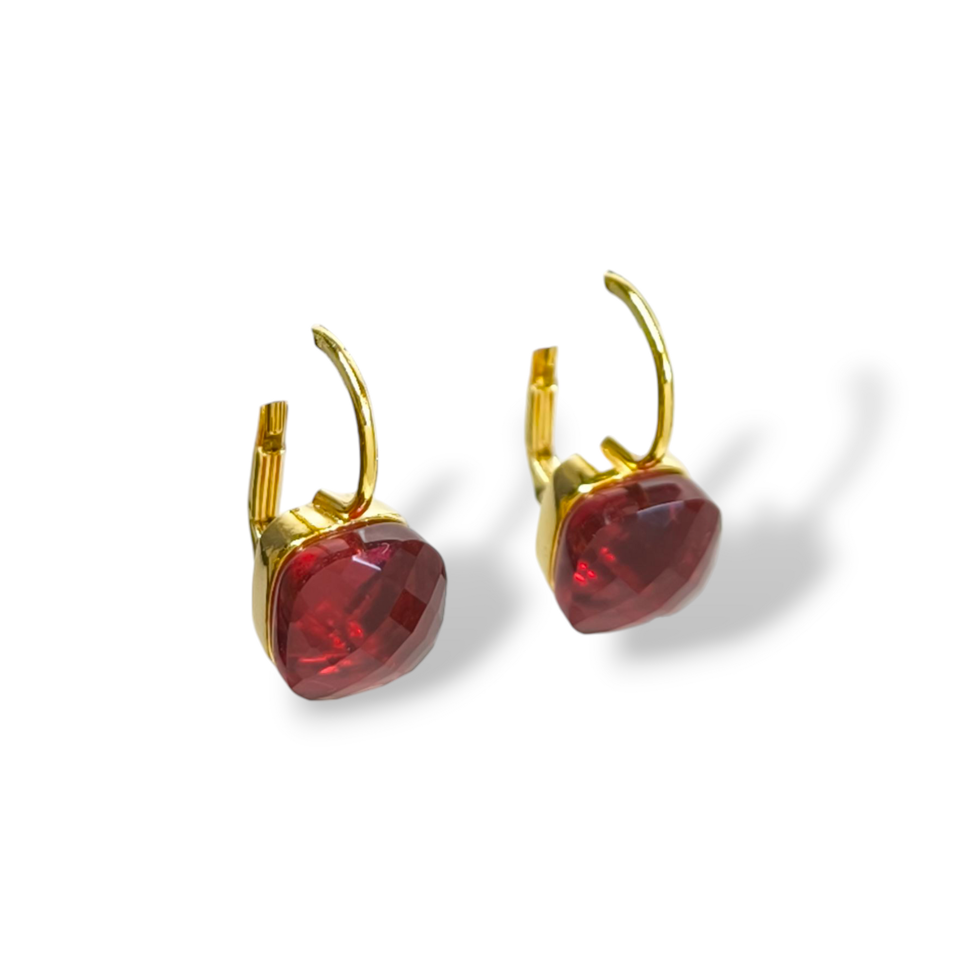 Orecchini Orecchini in argento monachella con quarzo arancio-rosso - Gioielli Pavan