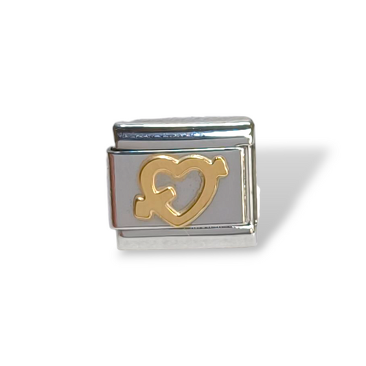 Ciondoli e pendenti NominatioN - Link con Cuore traforato con freccia - Gioielli Pavan