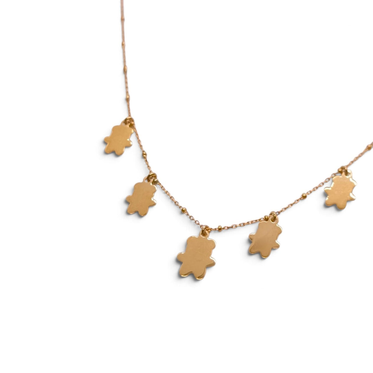 Girocollo in oro giallo 18kt con orsetti smaltati colorati - Gioielli Pavan